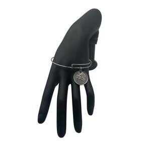 Czech 5 Koruna Coin Adjustable Bangle Bracelet Silver 2000 Jewelry Unique Gift